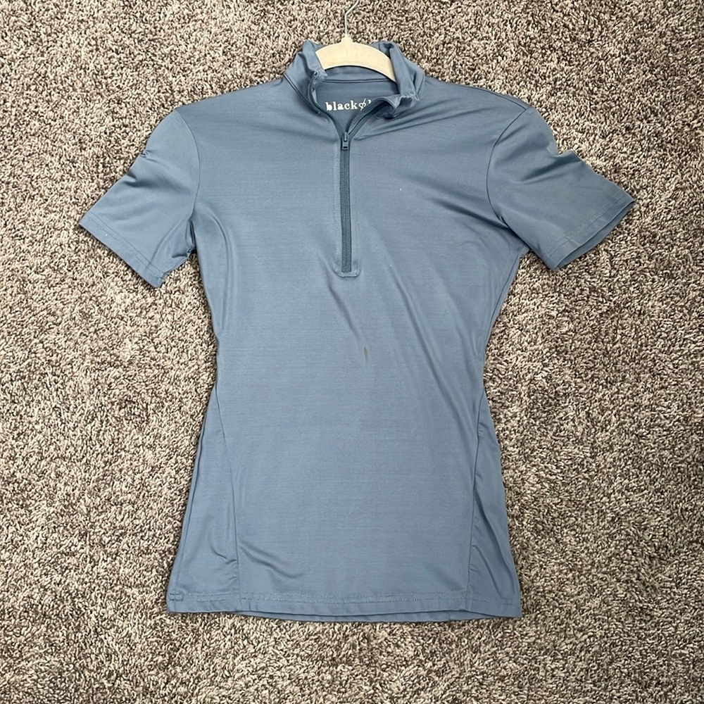 Black heart equestrian riding shirt